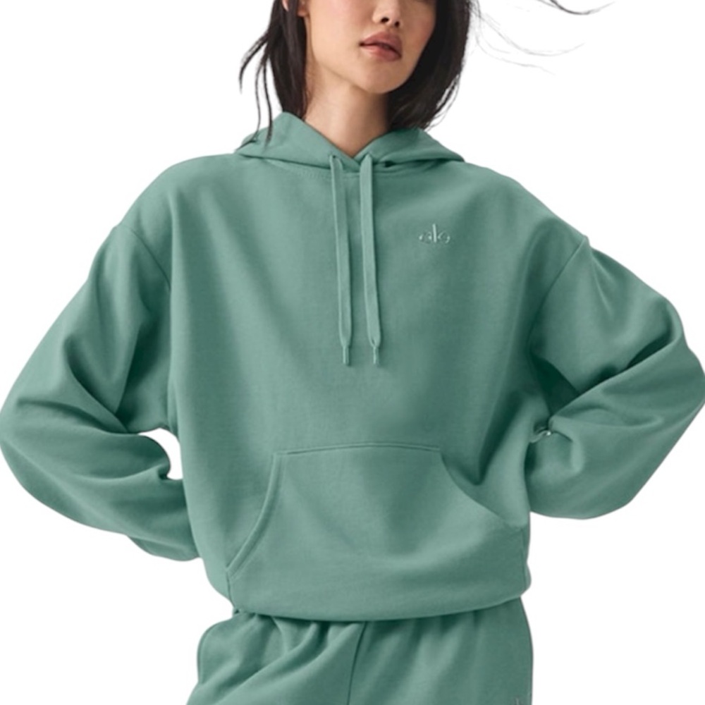 Alo Accolade Hoodie, Botanical Green, Sz. M